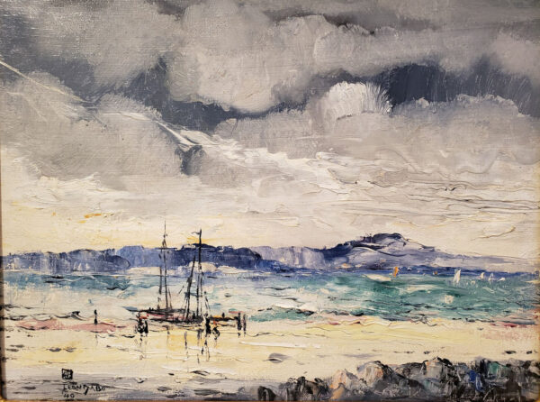 Leon Dabo, NA (1864-1960) "Fishing Boat: Saint Tropez, No. 14" - Image 5