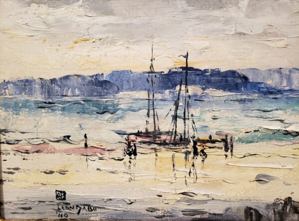 Leon Dabo, NA (1864-1960) "Fishing Boat: Saint Tropez, No. 14" - Image 6
