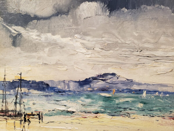 Leon Dabo, NA (1864-1960) "Fishing Boat: Saint Tropez, No. 14" - Image 7