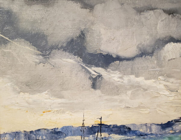 Leon Dabo, NA (1864-1960) "Fishing Boat: Saint Tropez, No. 14" - Image 8