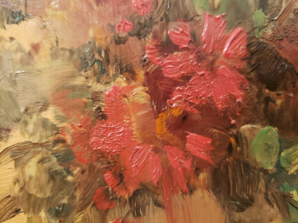 "Fleurs, No.3 Arrangement in Amber & Gold" Oil on Board by Leon Dabo, NA(1864-1960) SOLD - Image 10