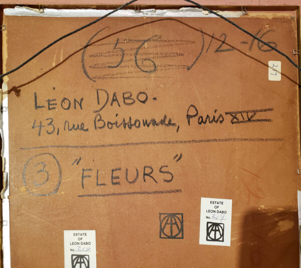 "Fleurs, No.3 Arrangement in Amber & Gold" Oil on Board by Leon Dabo, NA(1864-1960) SOLD - Image 15