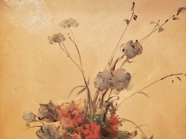 "Fleurs, No.3 Arrangement in Amber & Gold" Oil on Board by Leon Dabo, NA(1864-1960) SOLD - Image 4