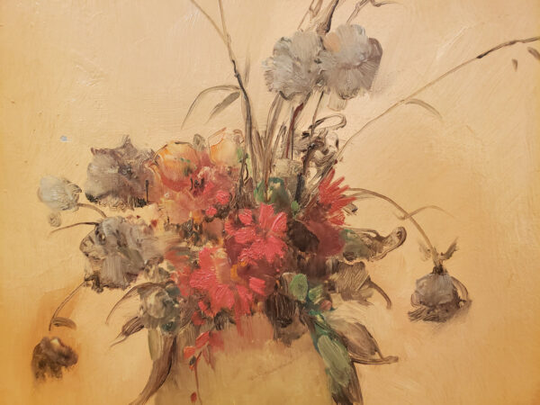 "Fleurs, No.3 Arrangement in Amber & Gold" Oil on Board by Leon Dabo, NA(1864-1960) SOLD - Image 5