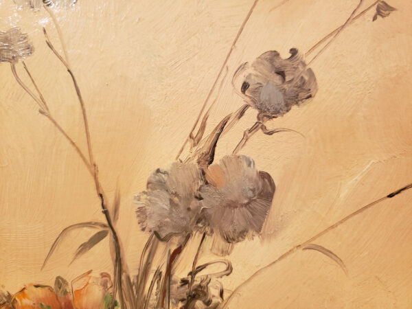 "Fleurs, No.3 Arrangement in Amber & Gold" Oil on Board by Leon Dabo, NA(1864-1960) SOLD - Image 7