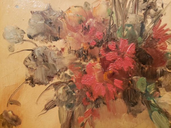 "Fleurs, No.3 Arrangement in Amber & Gold" Oil on Board by Leon Dabo, NA(1864-1960) SOLD - Image 8