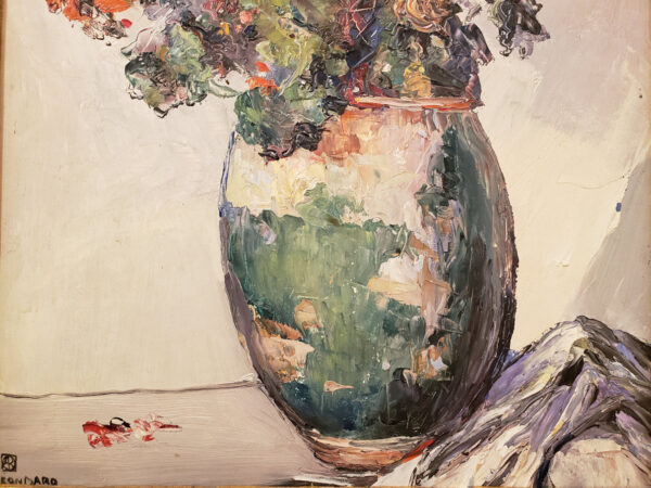 "Fleurs, St. Tropez, 1940" Oil on Board by Leon Dabo, NA(1864-1960) - Image 8