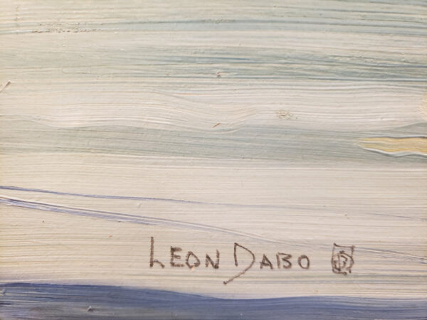 Leon Dabo, NA(1864-1960) "Sea Shore, Sandy Hook" Oil on Board - Image 15
