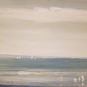 Leon Dabo, NA(1864-1960) "Sea Shore, Sandy Hook" Oil on Board