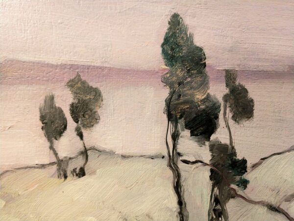 "New York Dawn, The Hudson" by Leon Dabo, NA(1864-1960) - Image 11