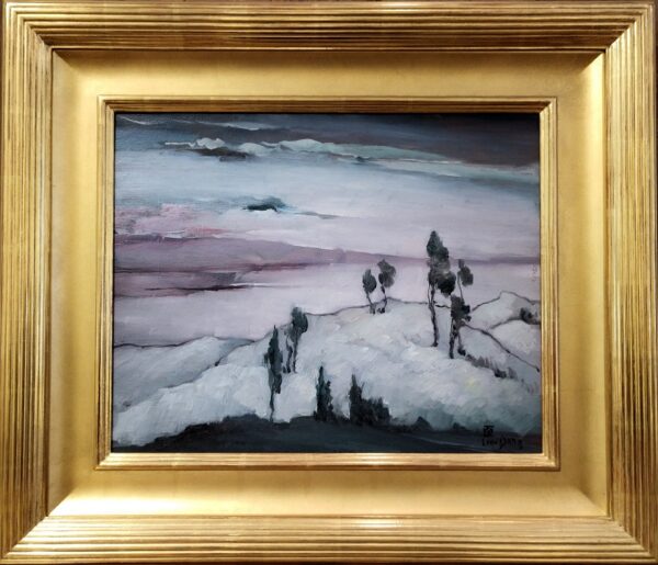 "New York Dawn, The Hudson" by Leon Dabo, NA(1864-1960) - Image 3
