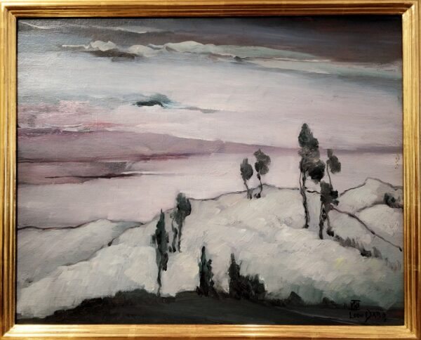 "New York Dawn, The Hudson" by Leon Dabo, NA(1864-1960) - Image 4