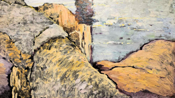 Leon Dabo (1864-1960) "View of Sputen Duvil, Palisades" Oil on Canvas - Image 9