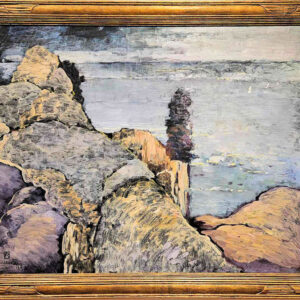 Leon Dabo (1864-1960) "View of Sputen Duvil, Palisades" Oil on Canvas