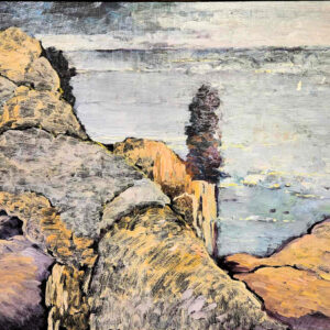 Leon Dabo (1864-1960) "View of Sputen Duvil, Palisades" Oil on Canvas