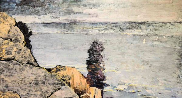 Leon Dabo (1864-1960) "View of Sputen Duvil, Palisades" Oil on Canvas - Image 6