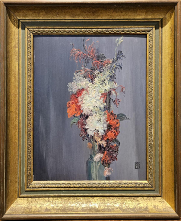 Leon Dabo (1864-1960) “French Floral in Paris” Oil on Panel - Image 2