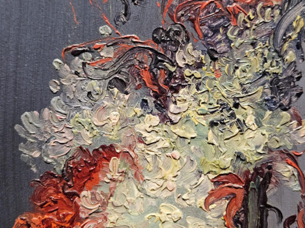 Leon Dabo (1864-1960) “French Floral in Paris” Oil on Panel - Image 11