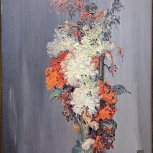 Leon Dabo (1864-1960) “French Floral in Paris” Oil on Panel