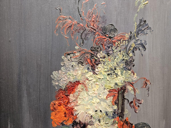 Leon Dabo (1864-1960) “French Floral in Paris” Oil on Panel - Image 5