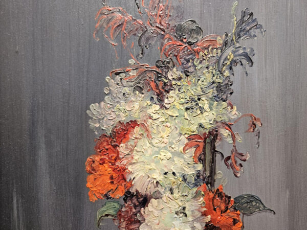 Leon Dabo (1864-1960) “French Floral in Paris” Oil on Panel - Image 6