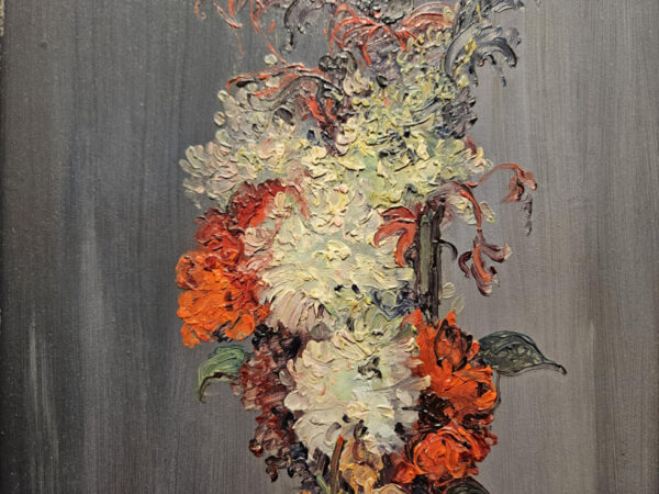 Leon Dabo (1864-1960) “French Floral in Paris” Oil on Panel - Image 7
