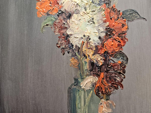 Leon Dabo (1864-1960) “French Floral in Paris” Oil on Panel - Image 9