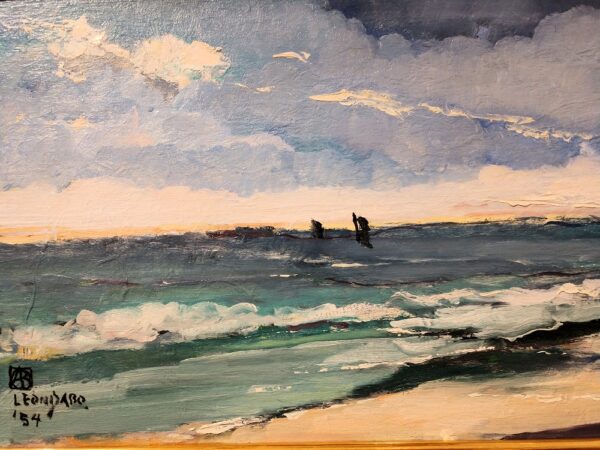 "The Sea" Oil on Board by Leon Dabo, NA(1864-1960) - Image 4