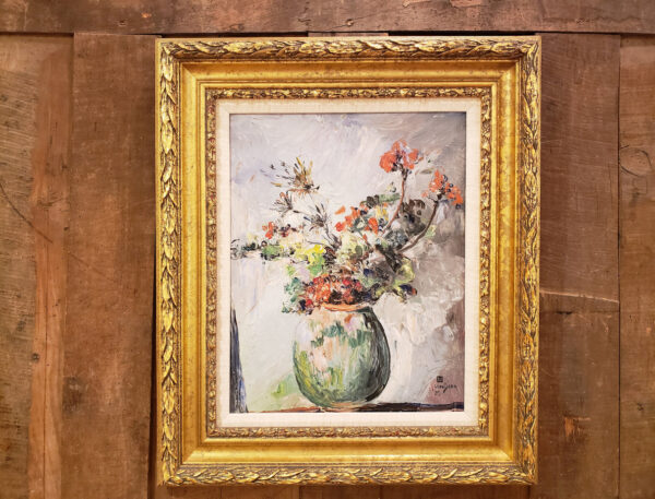 "Summer Bouquet, St. Tropez, 1939" Oil on Board by Leon Dabo, NA(1864-1960) - Image 3