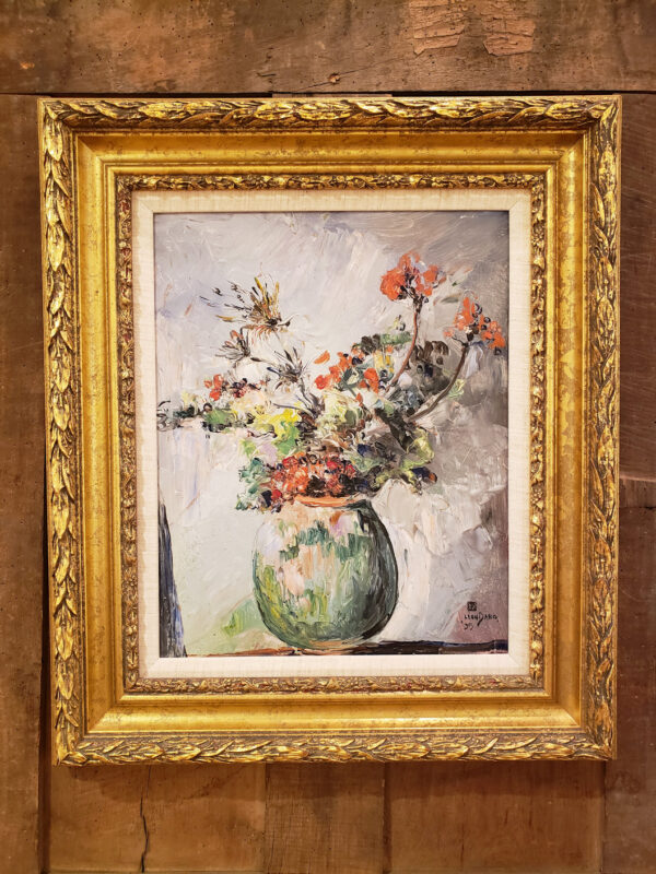 "Summer Bouquet, St. Tropez, 1939" Oil on Board by Leon Dabo, NA(1864-1960) - Image 5