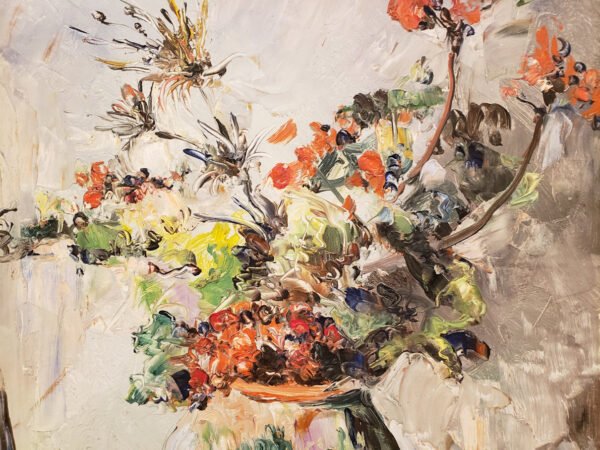 "Summer Bouquet, St. Tropez, 1939" Oil on Board by Leon Dabo, NA(1864-1960) - Image 7
