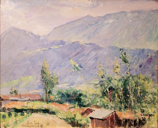 "Talloires, Haute-Savoie" by Leon Dabo, NA(1864-1960)