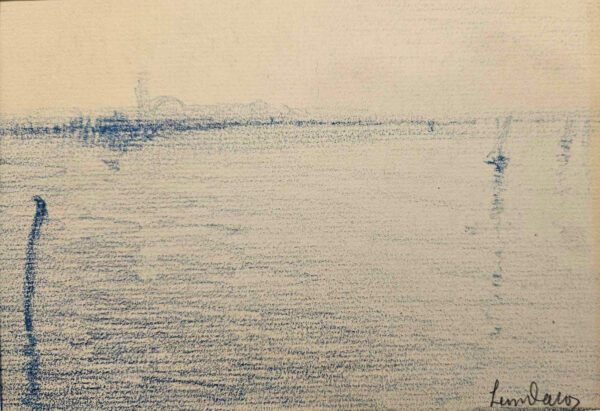 Leon Dabo (1864-1960)  Venice, 1912  Colored Crayon on Paper
