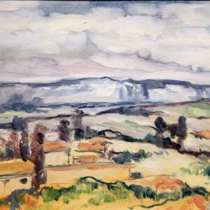"Aix en Provence" Oil on Canvas laid on Board by Leon Dabo, NA (1864-1960)