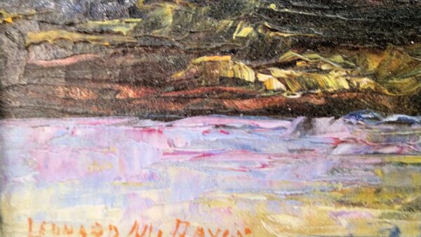 "Alaska" Oil on Canvas by Leonard Moore Davis (1864-1938) - Image 8