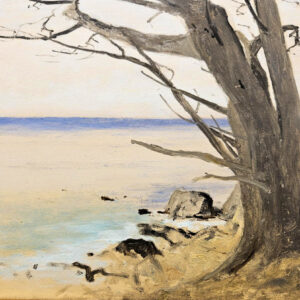 Lockwood De Forest (1850 - 1932)   “Wind Swept Tree, Dec. 5, 1917”  Oil on Board