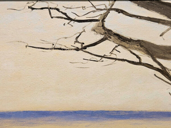 Lockwood De Forest (1850 - 1932)   “Wind Swept Tree, Dec. 5, 1917”  Oil on Board - Image 6