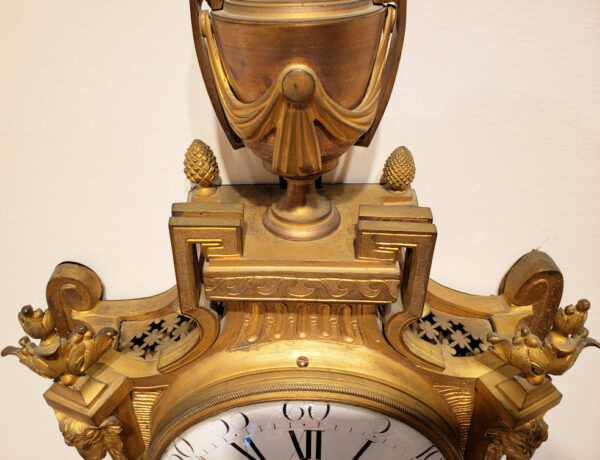 Gilt Bronze Louis XVI Cartel Clock by André-Georges Guiot - Image 20