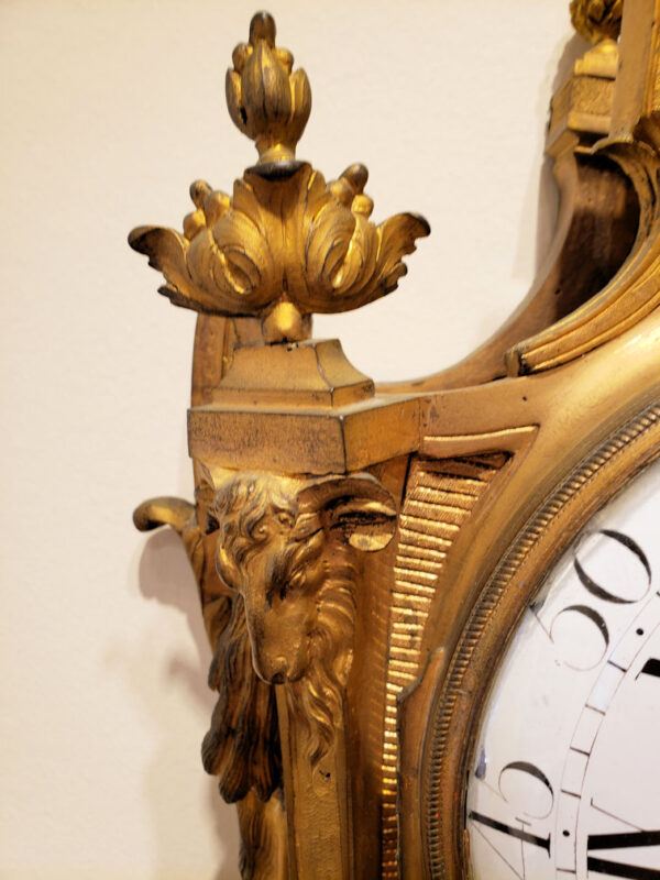 Gilt Bronze Louis XVI Cartel Clock by André-Georges Guiot - Image 19