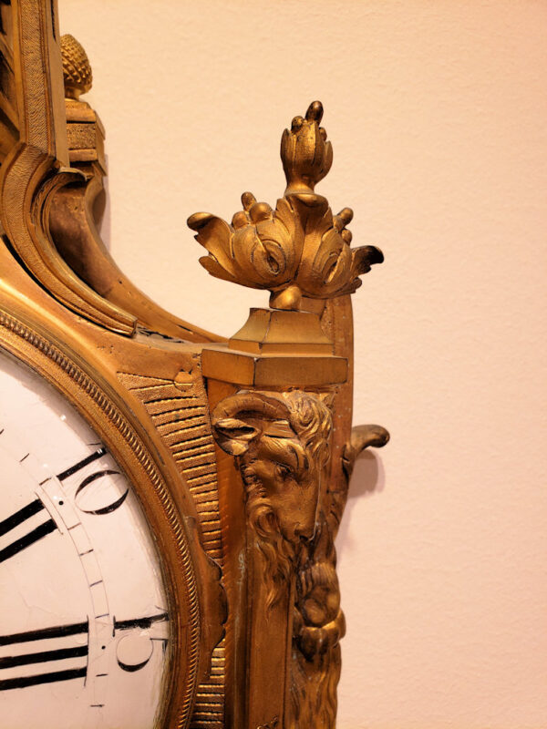 Gilt Bronze Louis XVI Cartel Clock by André-Georges Guiot - Image 18