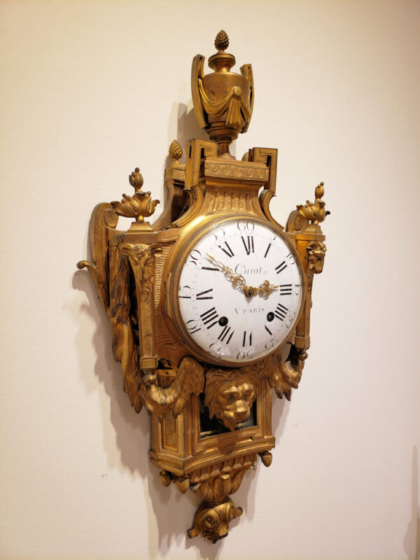 Gilt Bronze Louis XVI Cartel Clock by André-Georges Guiot - Image 29