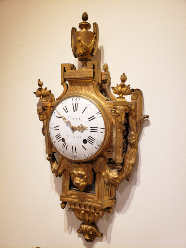 Gilt Bronze Louis XVI Cartel Clock by André-Georges Guiot - Image 28
