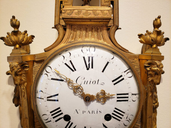 Gilt Bronze Louis XVI Cartel Clock by André-Georges Guiot - Image 26