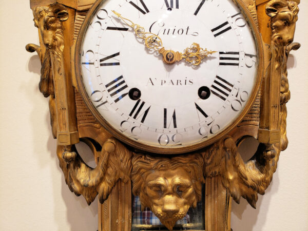 Gilt Bronze Louis XVI Cartel Clock by André-Georges Guiot - Image 25