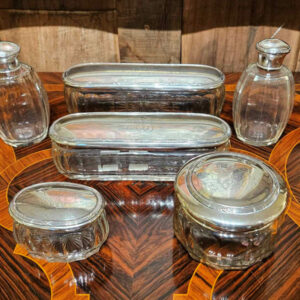 Ludwig Neresheimer Hanau German 800 Silver Dresser Set