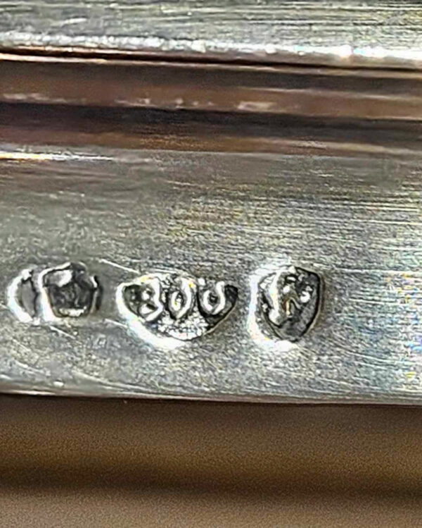 Ludwig Neresheimer Hanau German 800 Silver Dresser Set - Image 13