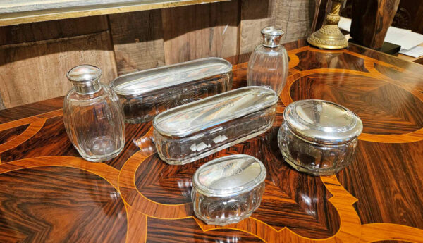 Ludwig Neresheimer Hanau German 800 Silver Dresser Set - Image 2
