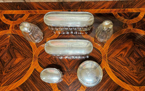 Ludwig Neresheimer Hanau German 800 Silver Dresser Set - Image 4