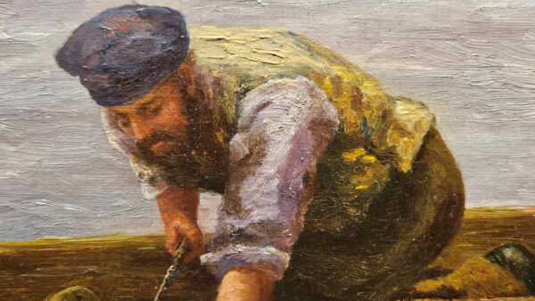 Gertrude Klein Magie (1862-1942) "The Ferryman" Oil on Canvas - Image 17