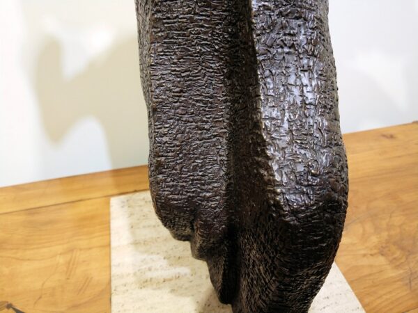 "Moses" Sculpture in Bronze on Marble Slab by Madeleine Heumann (1933-2018) - Image 10